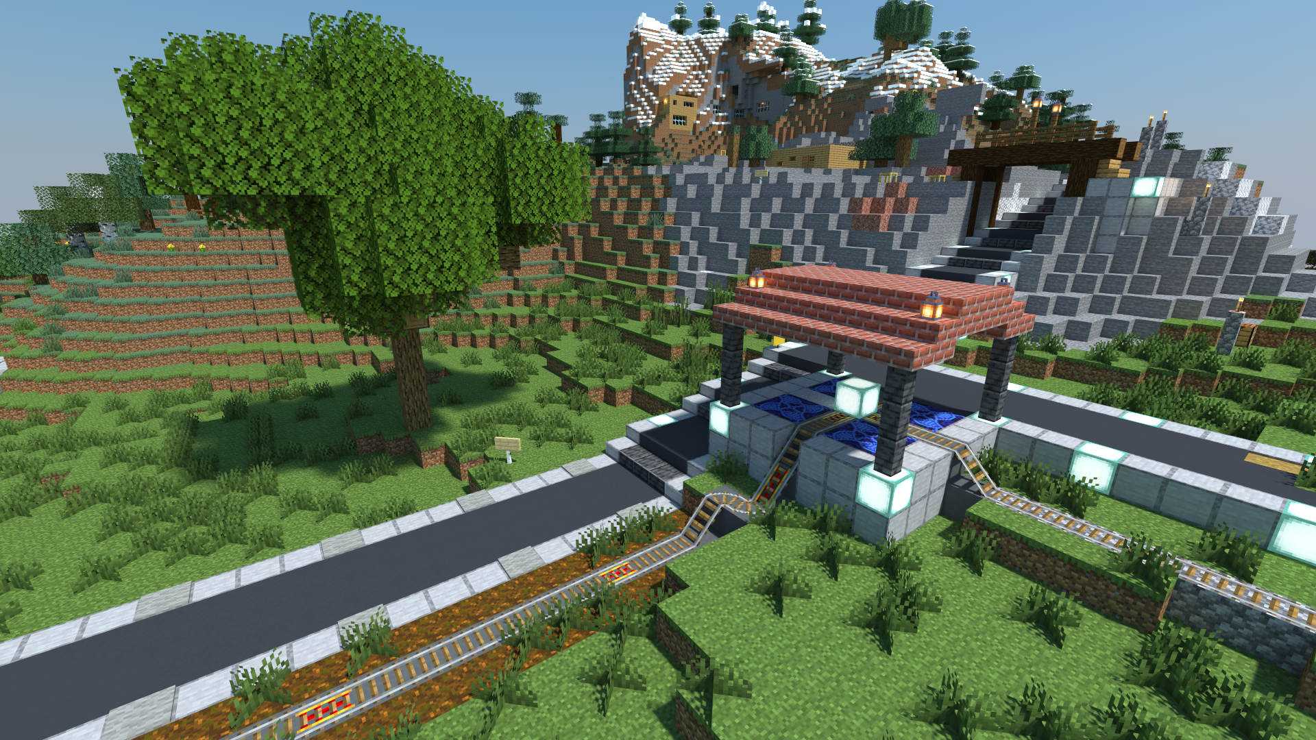 SouthEast Spawn City Railroad Stationm looking toward Rose's compound
